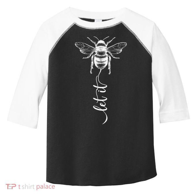 Cute Vintage Let It Bee Toddler Fine Jersey T-Shirt