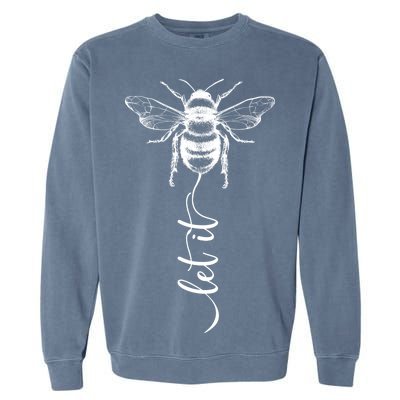 Cute Vintage Let It Bee Garment-Dyed Sweatshirt