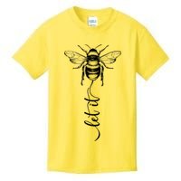 Cute Vintage Let It Bee Kids T-Shirt