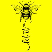 Cute Vintage Let It Bee Kids T-Shirt