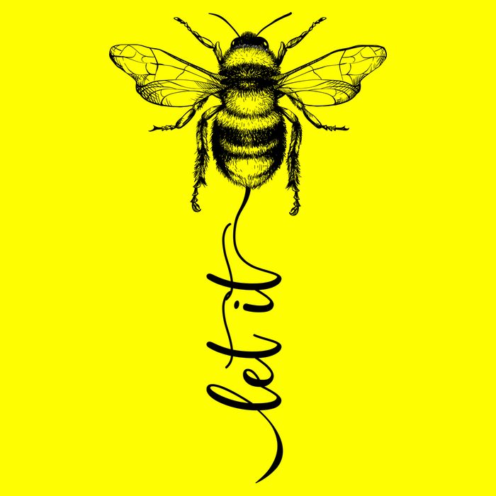 Cute Vintage Let It Bee Kids T-Shirt
