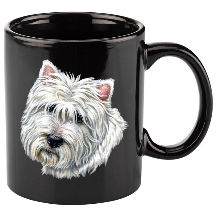Cute Westie Dog 11oz C Handle Ceramic Mug