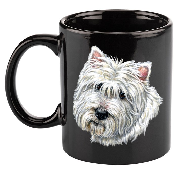 Cute Westie Dog 11oz C Handle Ceramic Mug