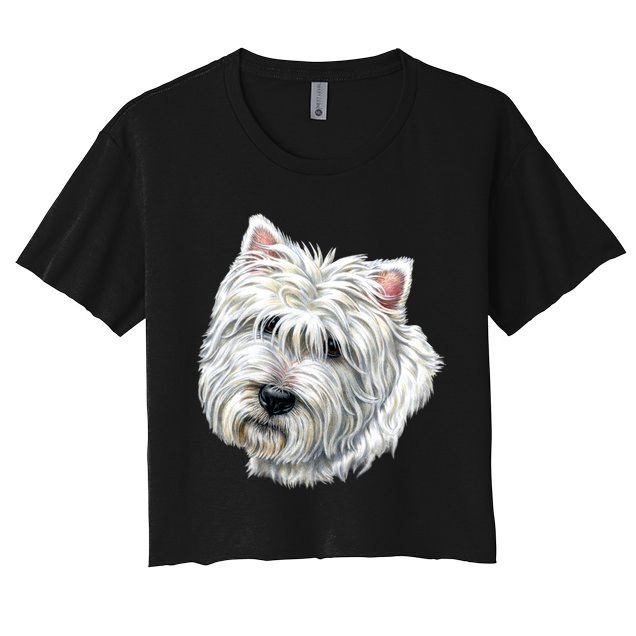 Cute Westie Dog Crop Top
