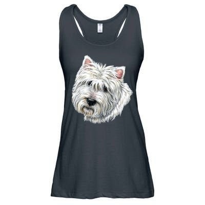 Cute Westie Dog Ladies Essential Flowy Tank