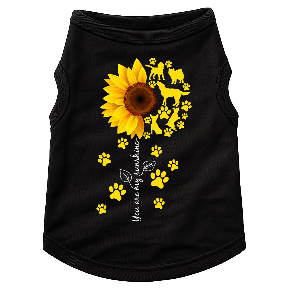 Cute You Are My Sunshine Sunflower Dogs Doggie Tank