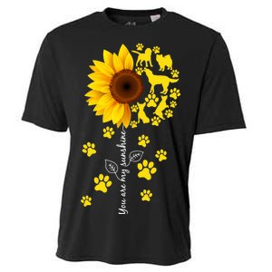 Cute You Are My Sunshine Sunflower Dogs Cooling Performance Crew T-Shirt