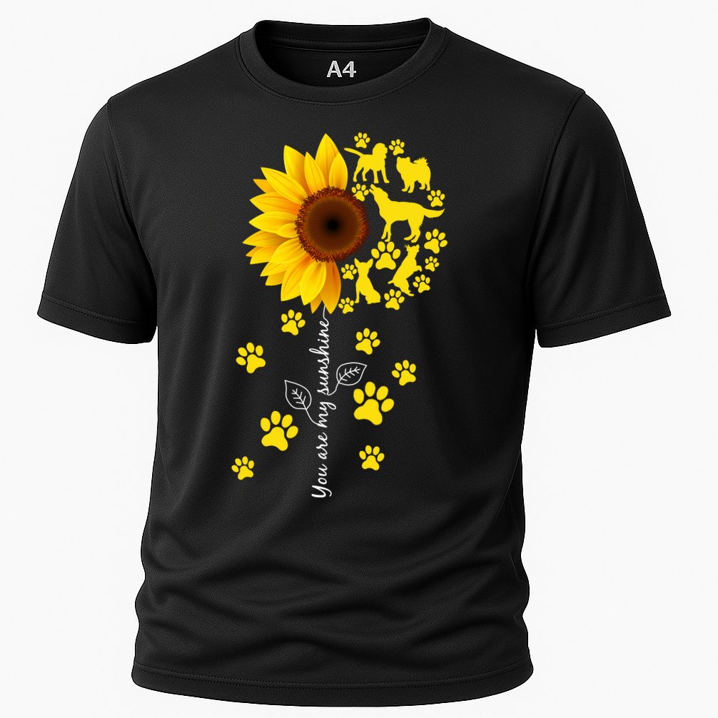 Cute You Are My Sunshine Sunflower Dogs Cooling Performance Crew T-Shirt