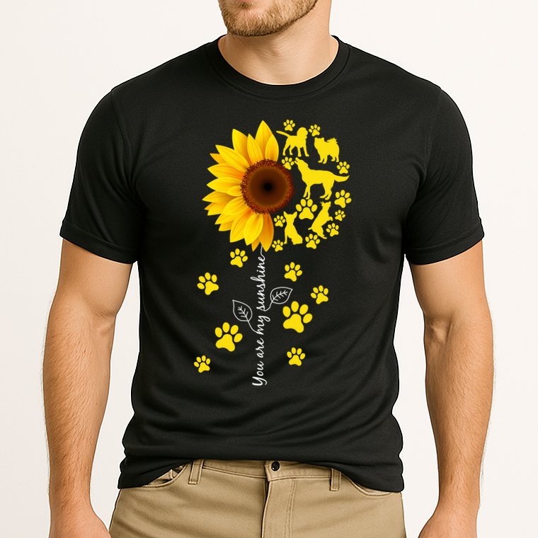 Cute You Are My Sunshine Sunflower Dogs Cooling Performance Crew T-Shirt