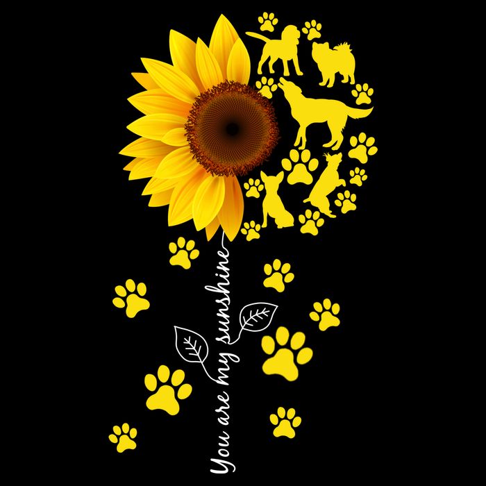 Cute You Are My Sunshine Sunflower Dogs Cooling Performance Crew T-Shirt