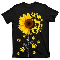 Cute You Are My Sunshine Sunflower Dogs T-Shirt