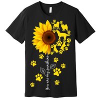 Cute You Are My Sunshine Sunflower Dogs Premium T-Shirt