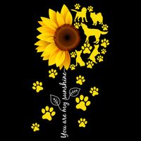 Cute You Are My Sunshine Sunflower Dogs Premium T-Shirt