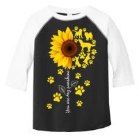 Cute You Are My Sunshine Sunflower Dogs Toddler Fine Jersey T-Shirt