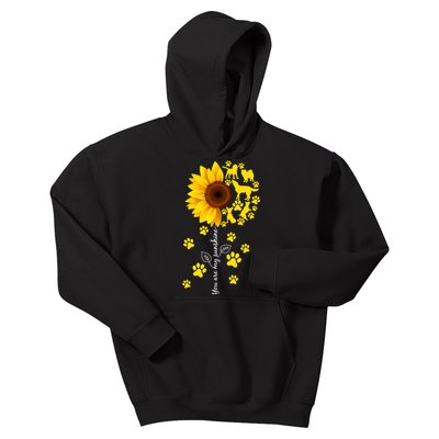 Cute You Are My Sunshine Sunflower Dogs Kids Hoodie