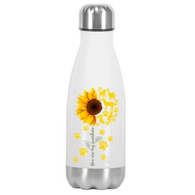 Cute You Are My Sunshine Sunflower Dogs Stainless Steel Insulated Water Bottle