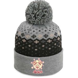 Cute Zodiac Aries Ram The Baniff Cuffed Pom Beanie