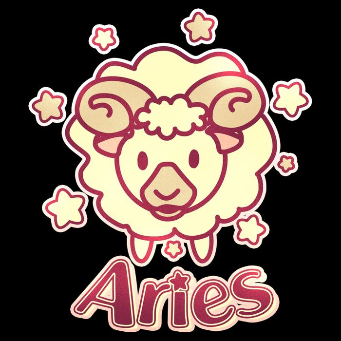 Cute Zodiac Aries Ram Cooling Performance Crew T-Shirt