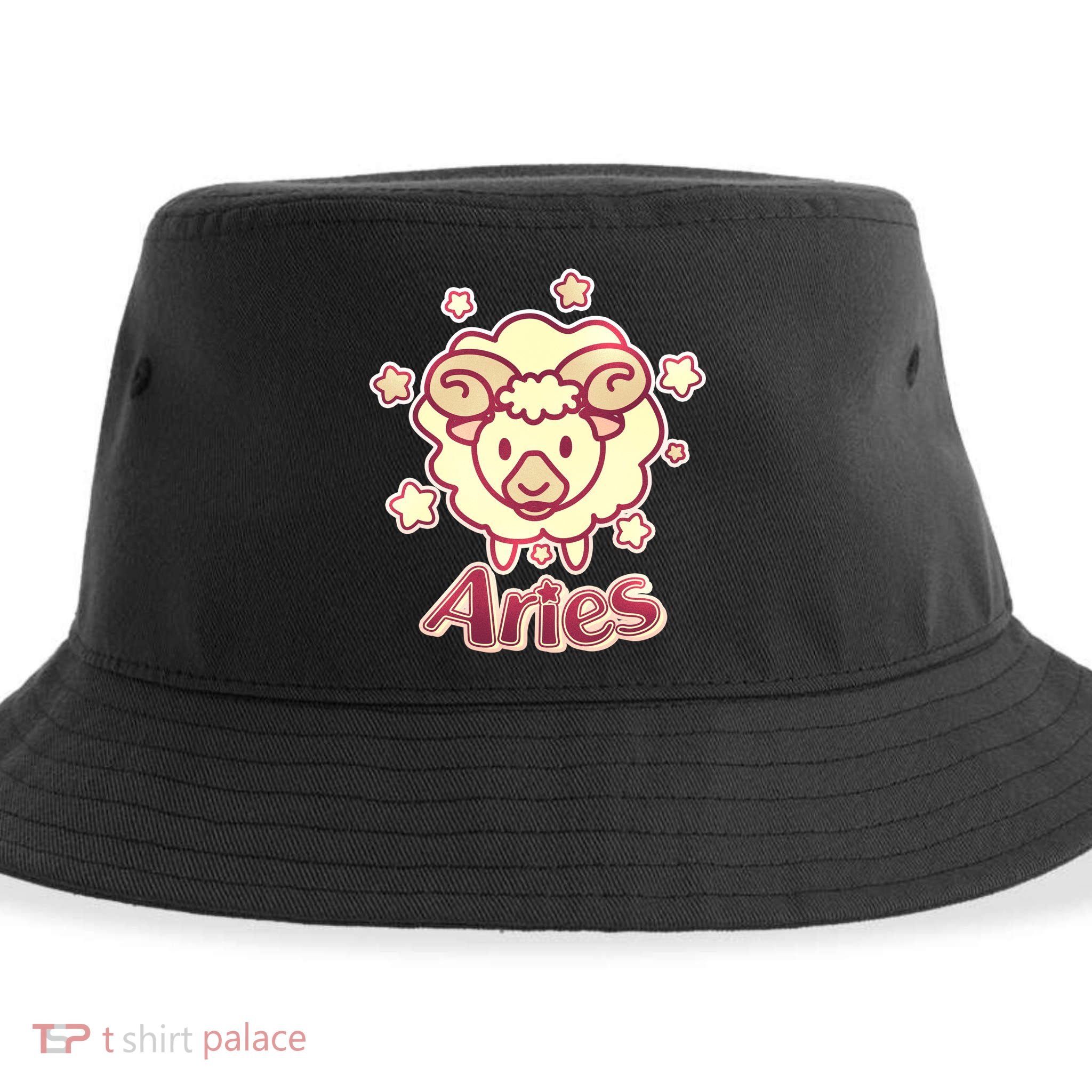 Cute Zodiac Aries Ram Sustainable Bucket Hat