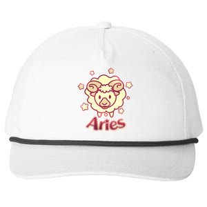 Cute Zodiac Aries Ram Snapback Five-Panel Rope Hat