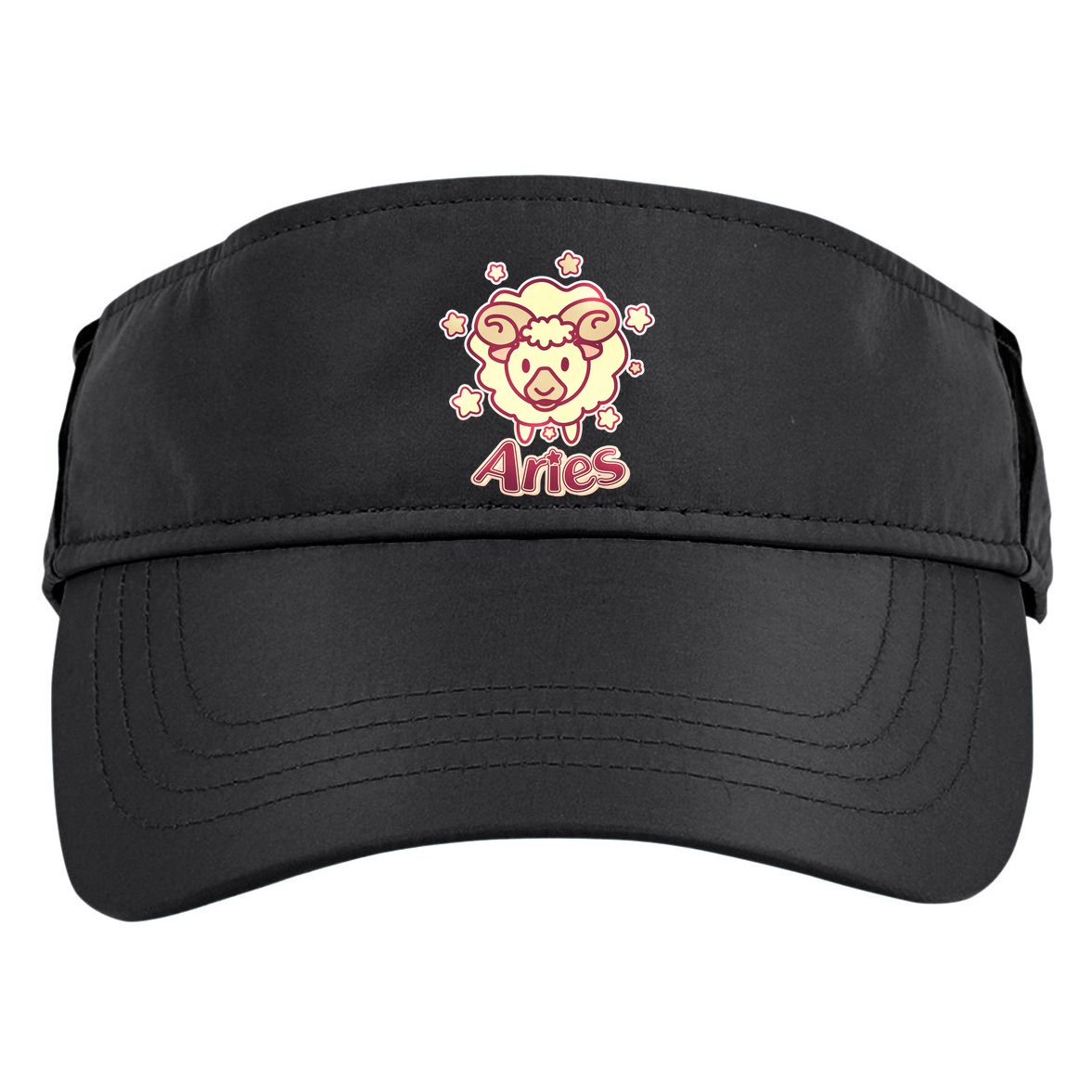 Cute Zodiac Aries Ram Adult Drive Performance Visor