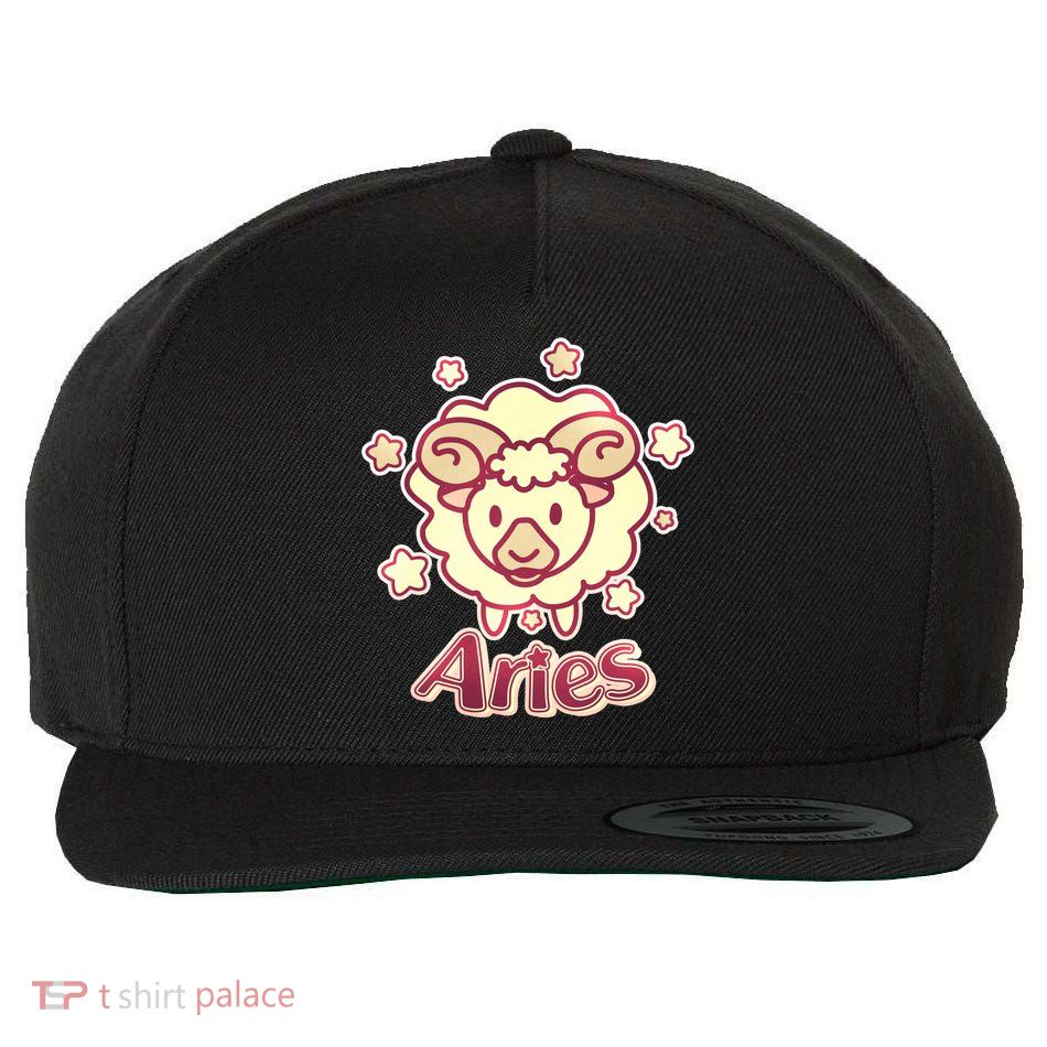 Cute Zodiac Aries Ram Wool Snapback Cap
