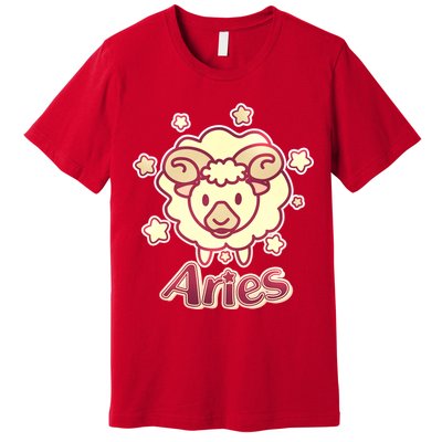 Cute Zodiac Aries Ram Premium T-Shirt