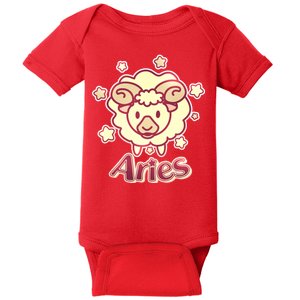 Cute Zodiac Aries Ram Baby Bodysuit