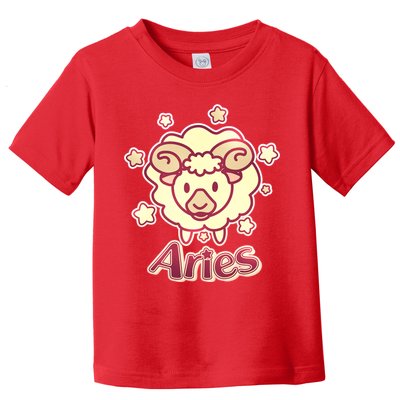 Cute Zodiac Aries Ram Toddler T-Shirt