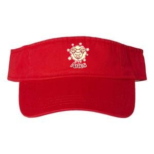 Cute Zodiac Aries Ram Valucap Bio-Washed Visor