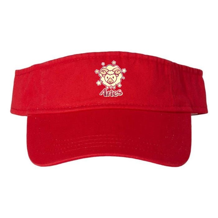 Cute Zodiac Aries Ram Valucap Bio-Washed Visor