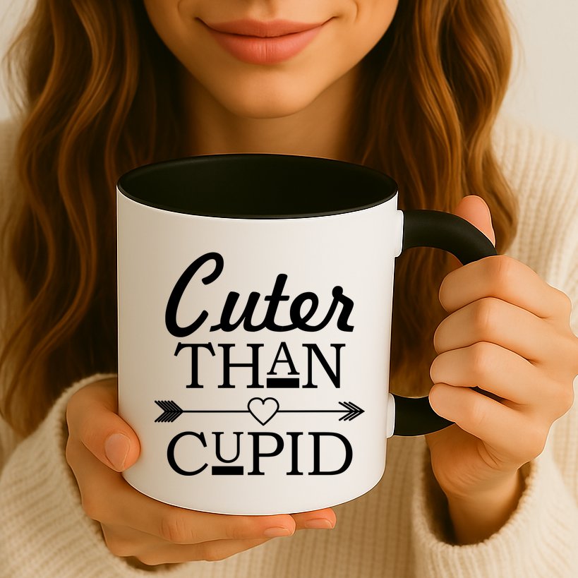 Cuter Than Cupid Funny Cute Valentines Mug