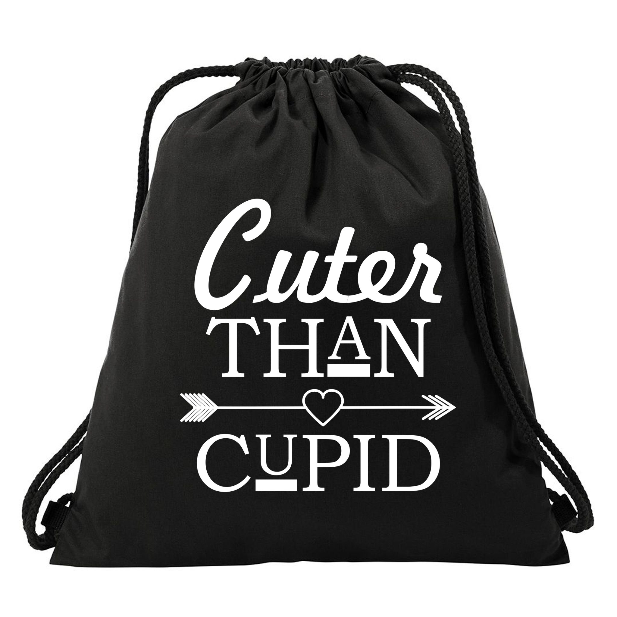 Cuter Than Cupid Funny Cute Valentines Drawstring Bag