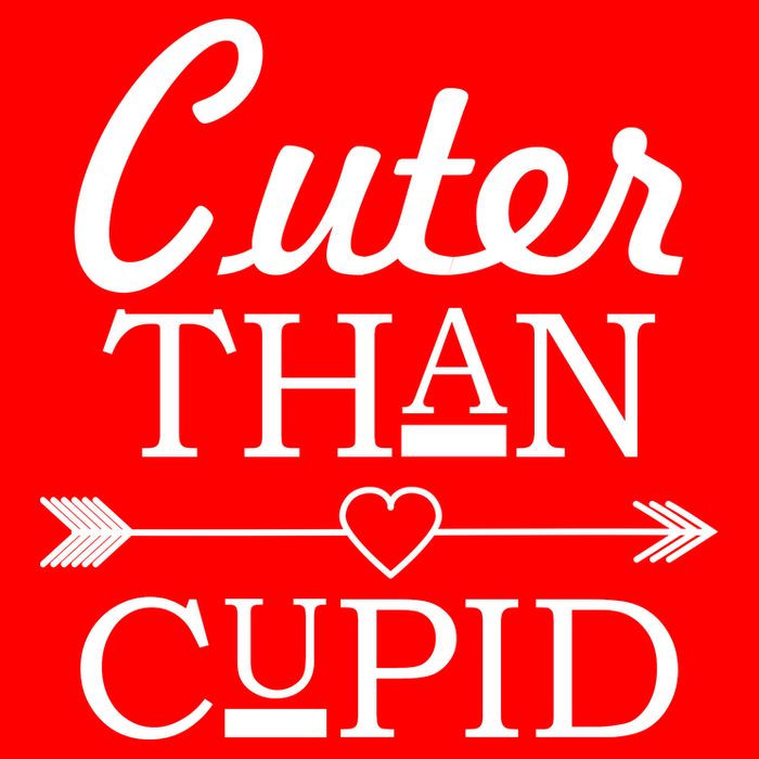 Cuter Than Cupid Funny Cute Valentines Button