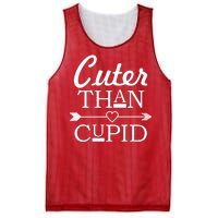 Cuter Than Cupid Funny Cute Valentines Mesh Reversible Basketball Jersey Tank