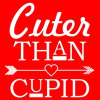 Cuter Than Cupid Funny Cute Valentines Poster