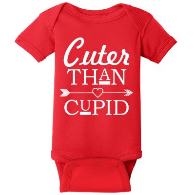 Cuter Than Cupid Funny Cute Valentines Baby Bodysuit