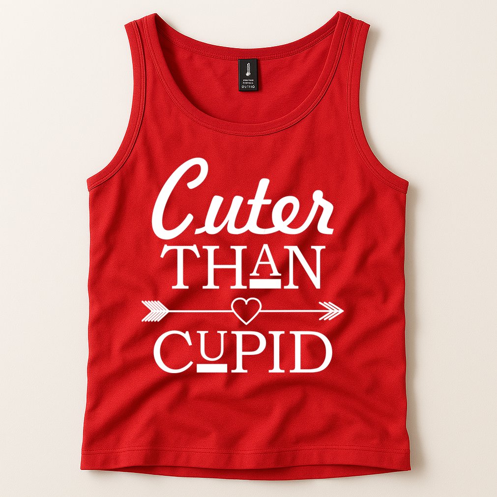 Cuter Than Cupid Funny Cute Valentines Tank Top