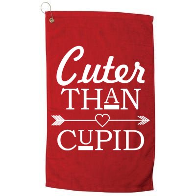 Cuter Than Cupid Funny Cute Valentines Golf Towel