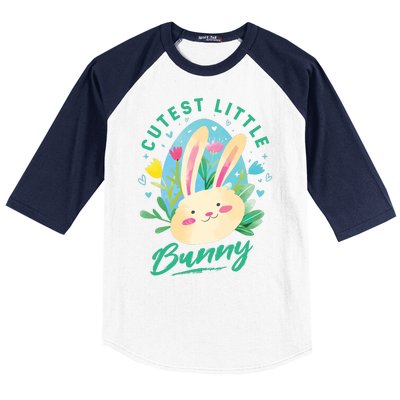 Cutest Little Bunny Baseball Sleeve Shirt