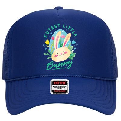 Cutest Little Bunny High Crown Mesh Back Trucker Hat