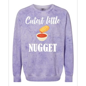 Cutest Little Nugget Colorblast Crewneck Sweatshirt