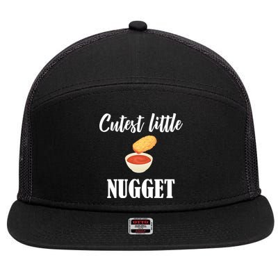 Cutest Little Nugget 7 Panel Mesh Trucker Snapback Hat