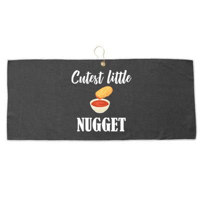 Cutest Little Nugget Large Microfiber Waffle Golf Towel