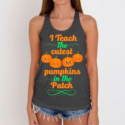 Cutest Pumpkins In The Patch Women's Knotted Racerback Tank