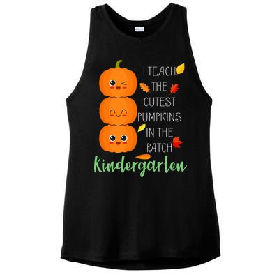 Cutest Pumpkins In The Patch Kindergarten Ladies PosiCharge Tri-Blend Wicking Tank