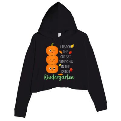 Cutest Pumpkins In The Patch Kindergarten Crop Fleece Hoodie