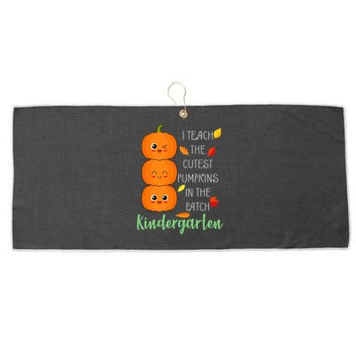 Cutest Pumpkins In The Patch Kindergarten Large Microfiber Waffle Golf Towel