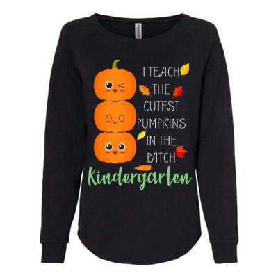 Cutest Pumpkins In The Patch Kindergarten Womens California Wash Sweatshirt