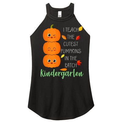 Cutest Pumpkins In The Patch Kindergarten Women's Perfect Tri Rocker Tank